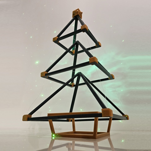 Christmas Tensegrity-ish Tree